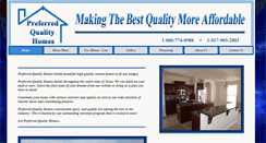 Desktop Screenshot of pqualityhomes.com